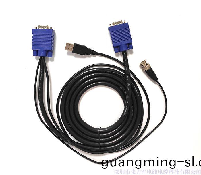 OEM定製 KVM/KVM+USB+BNC帶(dai)螺