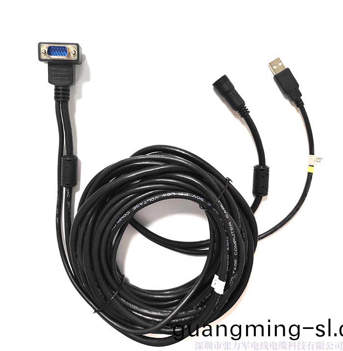 VGA90°/USB+迷妳6pin防(fang)水(shui)接頭(tou)