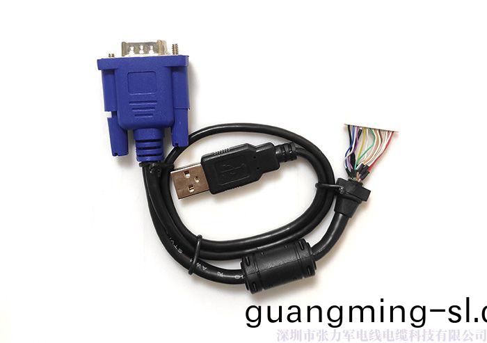 HD15公/USB+20pin*1.0挿座(zuo)